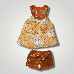 wolff fording orange dance costume LC Large style 01402